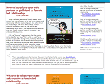 Tablet Screenshot of female-led-relationship.com